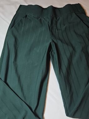 Athleta Forest Green Stretch Casual Pants,sz 4/p.